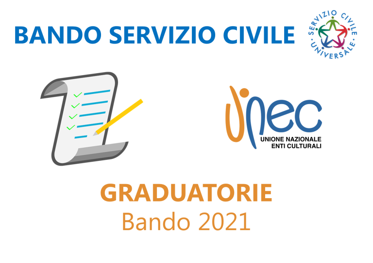 Graduatorie progetti servizio civile universale 2021