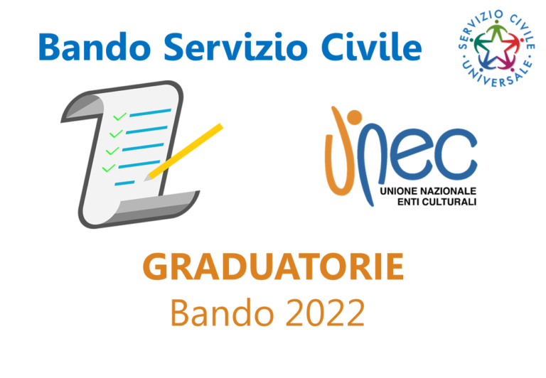 Graduatorie progetti servizio civile universale Bando 2022