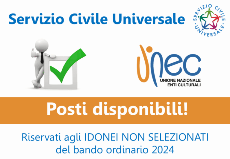Bando 2024 – posti disponibili riservati agli idonei non selezionati